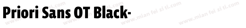 Priori Sans OT Black字体转换